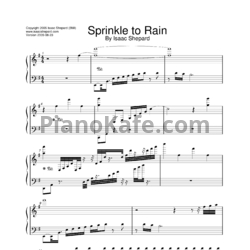 Ноты Isaac Shepard - Sprinkle to rain - предпросмотр