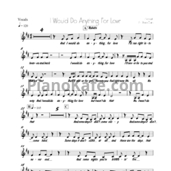 Ноты Meat Loaf - I'd do anything for love