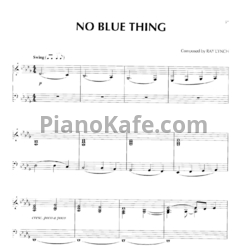 Ноты Ray Lynch - No blue thing - предпросмотр