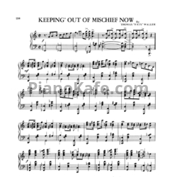 Ноты Oskar Peterson - Keeping' out of mischief now - предпросмотр