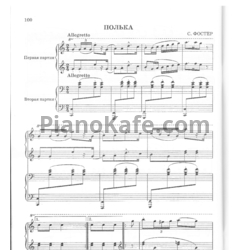Ноты С. Фостер - Полька (для фортепиано в 4 руки) - предпросмотр