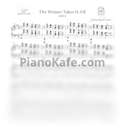 Ноты ABBA - The winner takes it all (Версия 2) - предпросмотр