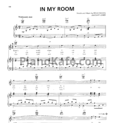 Ноты The Beach Boys - In my room (2)