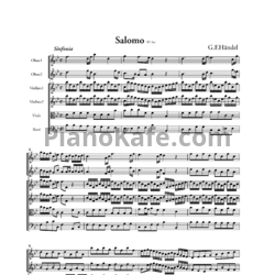 Ноты Георг Гендель - Симфония (Партитура) - предпросмотр