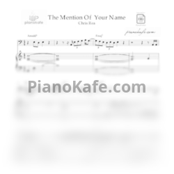 Ноты Chris Rea - The mention of your name - предпросмотр