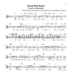 Ноты Hugh Jackman - Bring him home - предпросмотр