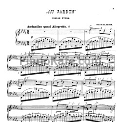 Ноты Милий Балакирев - Идиллия-этюд "В саду" - предпросмотр
