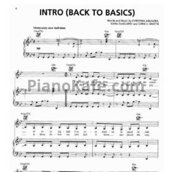 Ноты Christina Aguilera - Back to basics (Книга нот) - предпросмотр