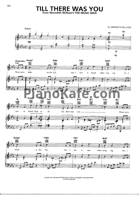 Ноты The Beatles - Till there was you - PianoKafe.com