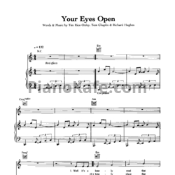 Ноты Keane - Your Eyes Open - предпросмотр