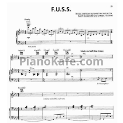 Ноты Christina Aguilera - F.U.S.S. - предпросмотр