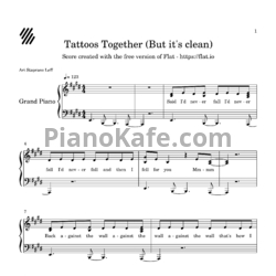 Ноты Lauv - Tattoos together