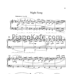 Ноты William Gillock - Night song - предпросмотр