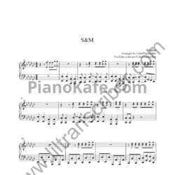 Ноты Rihanna - S&M - предпросмотр