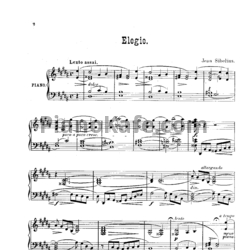 Ноты Ян Сибелиус - Король Кристиан II (Op. 27, клавир) - предпросмотр