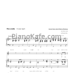 Ноты Antonio Carlos Jobim & Newton Mendonça - Foi a noite (It was night) - предпросмотр