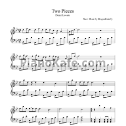 Ноты Demi Lovato - Two pieces - предпросмотр