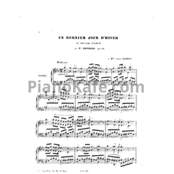 Ноты Peter Cavallo - Un Dernier Jour d'hiver, Op. 46 - предпросмотр