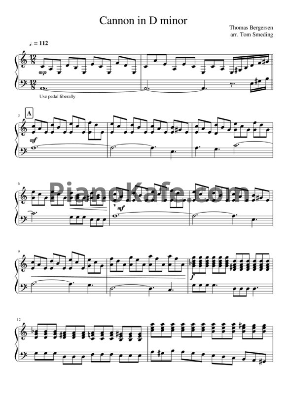 Ноты Two Steps from Hell - Cannon in D minor - PianoKafe.com