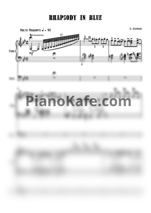 Ноты Eugen Cicero - Rhapsody in blue (George Gershwin cover) - PianoKafe.com