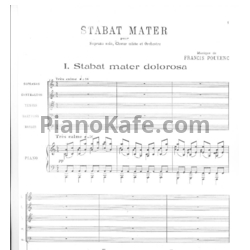 Ноты Франсис Пуленк - Stabat mater dolorosa - предпросмотр
