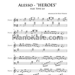 Ноты Alesso feat. Tove Lo - Heroes (We could be) - предпросмотр