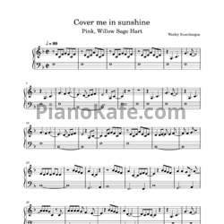 Ноты Pink, Willow Sage Hart - Cover me in sunshine  - предпросмотр