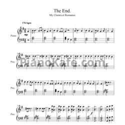 Ноты My Chemical Romance - The end (Версия 2) - предпросмотр