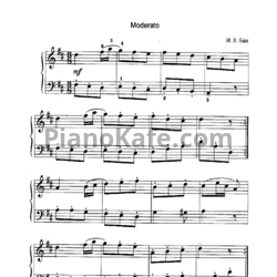 Ноты И. Х. Бах - Модерато ре мажор
