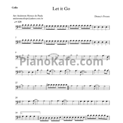 Ноты Demi Lovato - Let it go (для виолончели) - предпросмотр