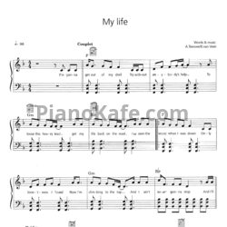 Ноты Anouk - My life (Piano solo) - предпросмотр