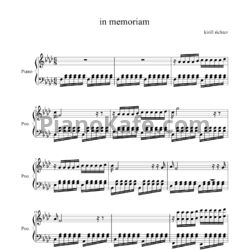 Ноты Kirill Richter - In memoriam