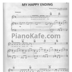 Ноты Avril Lavigne - My happy ending