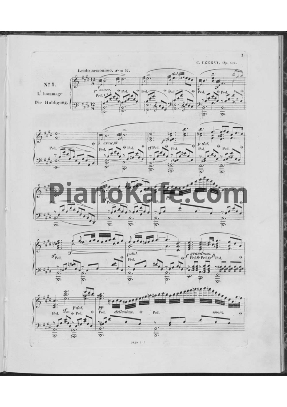 Ноты Карл Черни - 8 ноктюрнов (Op. 604) - PianoKafe.com