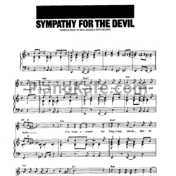 Ноты The Rolling Stones - Sympathy for the Devil - предпросмотр