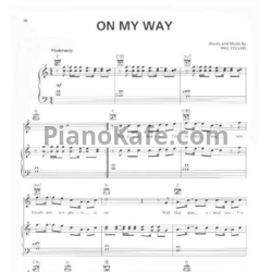 Ноты Phil Collins - On my way - предпросмотр