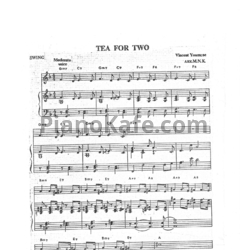 Ноты Vincent Youmans - Tea for two (Arr. M.N.K)