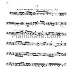 Ноты В. Блажевич - Этюд №70 - предпросмотр