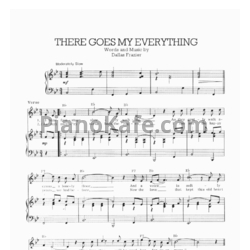 Ноты Elvis Presley - There goes my everything - предпросмотр