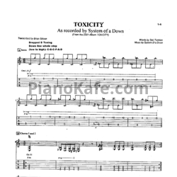 Ноты System of a Down - Toxicity - предпросмотр