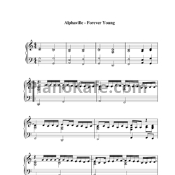 Ноты Alphaville - Forever young