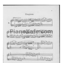 Ноты Фридрих Бургмюллер - Этюд Progress (Op. 100, №6) - предпросмотр
