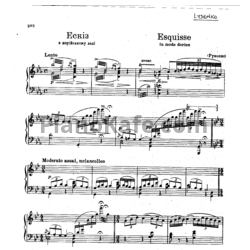 Ноты Николай Лысенко - Эскиз - предпросмотр