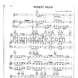Ноты Queen - White man - предпросмотр