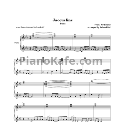 Ноты Franz Ferdinand - Jacqueline (В 4 руки)