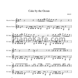 Ноты DNCE - Cake by the ocean