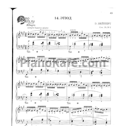 Ноты Э. Нейперт - Этюд (Соч. 19, №1)