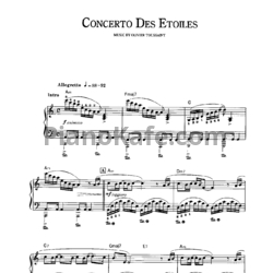 Ноты Richard Clayderman - Concerto des etoiles - предпросмотр