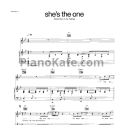 Ноты Robbie Williams - She's the one (Версия 3) - предпросмотр