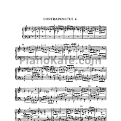 Ноты И. Бах - Искусство фуги (в изложении для фортепиано). Контрапункт  №4 - предпросмотр